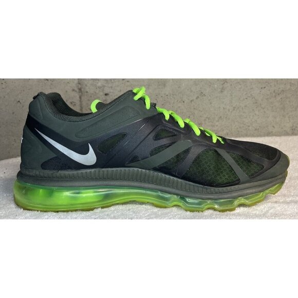 Nike Air Max+ 2012 Men’s Size 13- Sequoia Metallic Silver-electric Green Shoes main image 7